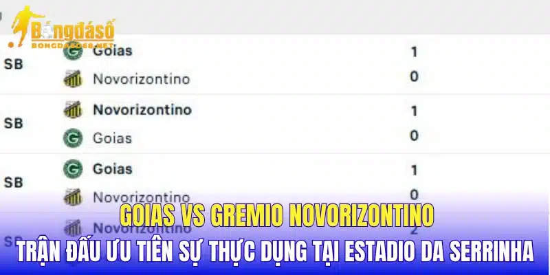 Goias vs Gremio Novorizontino trận đấu ưu tiên sự thực dụng tại Estadio da Serrinha