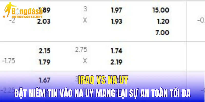Iraq vs Na Uy đặt niềm tin vào Na Uy mang lại sự an toàn tối đa
