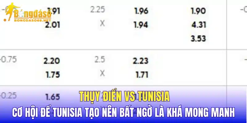Thụy Điển vs Tunisia cơ hội để Tunisia tạo nên bất ngờ là khá mong manh