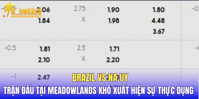 Brazil vs Na Uy trận đấu tại Meadowlands khó xuất hiện sự thực dụng
