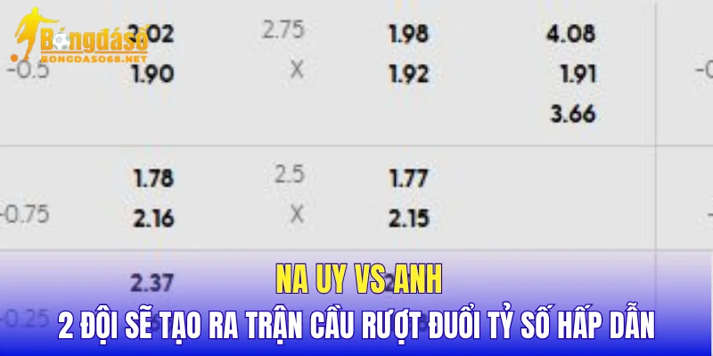 Na Uy vs Anh 2 đội sẽ tạo ra trận cầu rượt đuổi tỷ số hấp dẫn