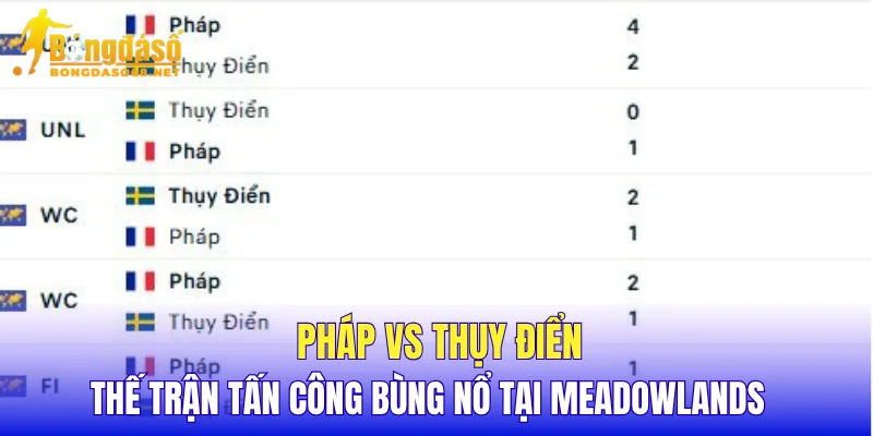 Pháp vs Thụy Điển thế trận tấn công bùng nổ tại Meadowlands
